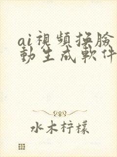 ai视频换脸自动生成软件