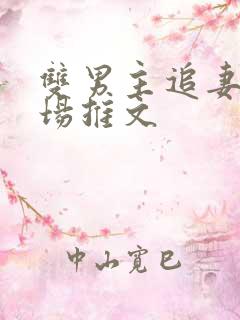 双男主追妻火葬场推文 双男主追妻火葬场推文