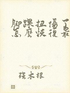 脚踝扭伤了肿了怎么恢复最快要几天可以走路