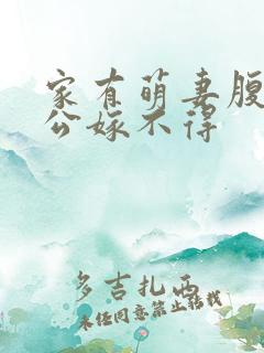家有萌妻腹黑老公嫁不得 家有萌妻腹黑老公嫁不得