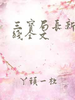 三宝局长新编在线全文