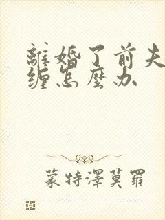 离婚了前夫老纠缠怎么办