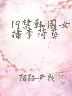19禁韩国女主播李荷艺