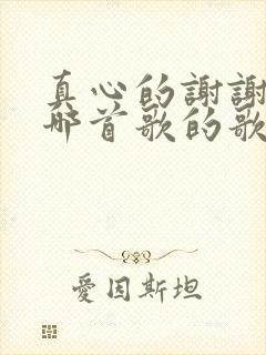 真心的谢谢你是哪首歌的歌词 真心的谢谢你是哪首歌的歌词