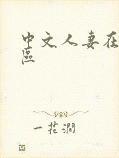 中文人妻在线一区