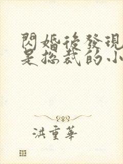 闪婚后发现老公是总裁的小说 闪婚后发现老公是总裁的小说