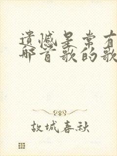 遗憾是常有吧是哪首歌的歌词
