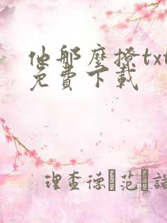 他那么撩txt免费下载