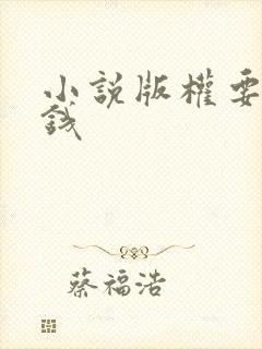 小说版权要多少钱