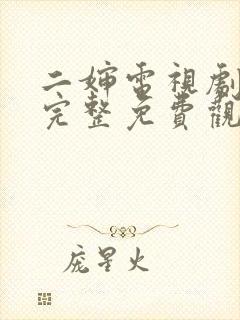 二婶电视剧全集完整免费观看高清