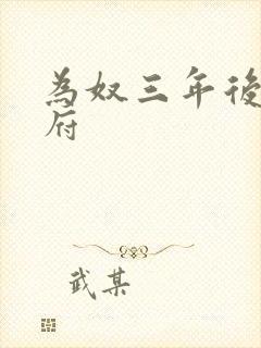 为奴三年后回侯府