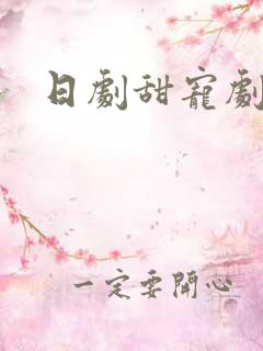 日剧甜宠剧推荐