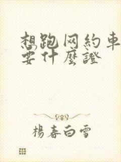 想跑网约车都需要什么证 想跑网约车都需要什么证