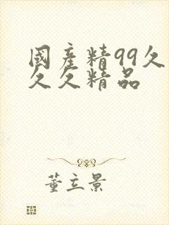 国产精99久久久久精品