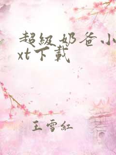 超级奶爸小说txt下载 超级奶爸小说txt下载
