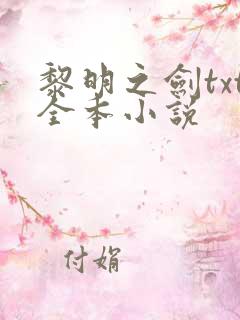 黎明之剑txt全本小说