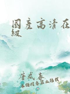 国产高清在线一级