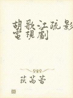 胡歌江疏影演的电视剧