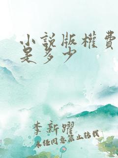 小说版权费一般是多少