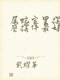 属蛇家里摆放什么摆件最好