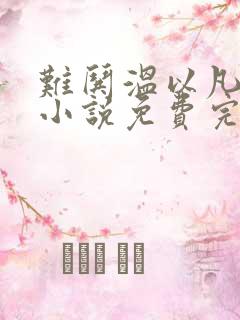 难哄温以凡桑延小说免费完本