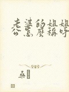 老婆的姐姐的老公怎么称呼