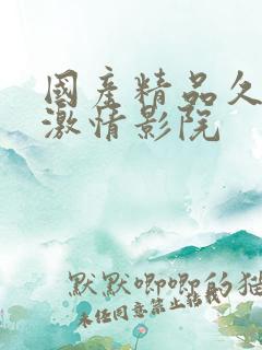 国产精品久久久激情影院