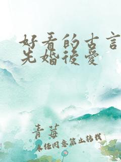 好看的古言小说先婚后爱