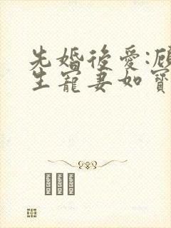 先婚后爱:顾先生宠妻如宝全文