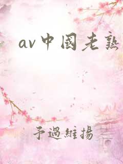 av中国老熟女