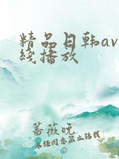 精品日韩av在线播放