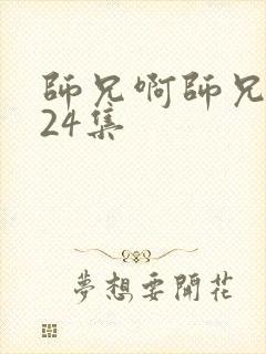 师兄啊师兄全集24集