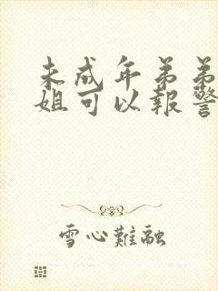 未成年弟弟打姐姐可以报警吗