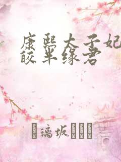 康熙太子妃沈皎皎半缘君