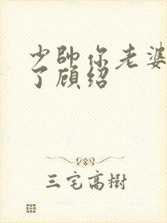 少帅你老婆又跑了顾绍