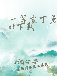 一等家丁免费txt下载