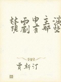 林雨申主演的电视剧有哪些