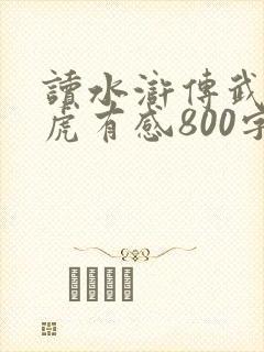 读水浒传武松打虎有感800字