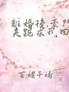 离婚后,豪门前夫跪求我回头