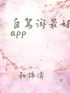 自驾游最好用的app