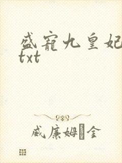 盛宠九皇妃小说txt