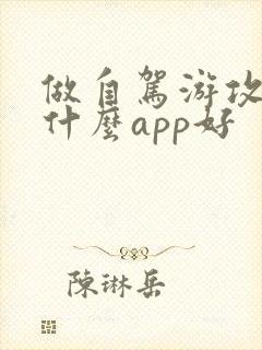 做自驾游攻略用什么app好