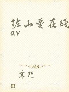 佐山爱在线观看av