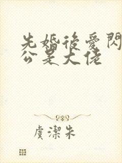 先婚后爱闪婚老公是大佬