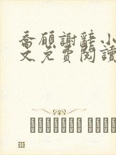乔愿谢辞小说全文免费阅读