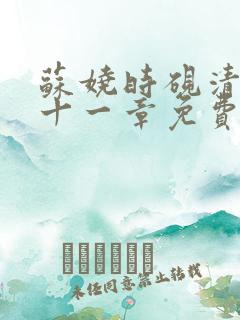 苏娆时砚清第二十一章免费阅读