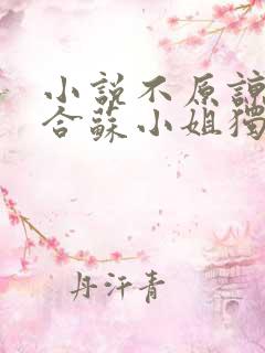 小说不原谅不复合苏小姐独美免费