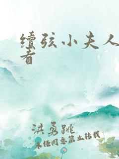 续弦小夫人哪里看
