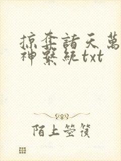 掠夺诸天万界女神系统txt
