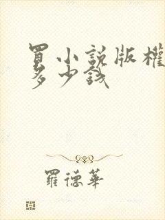 买小说版权大概多少钱